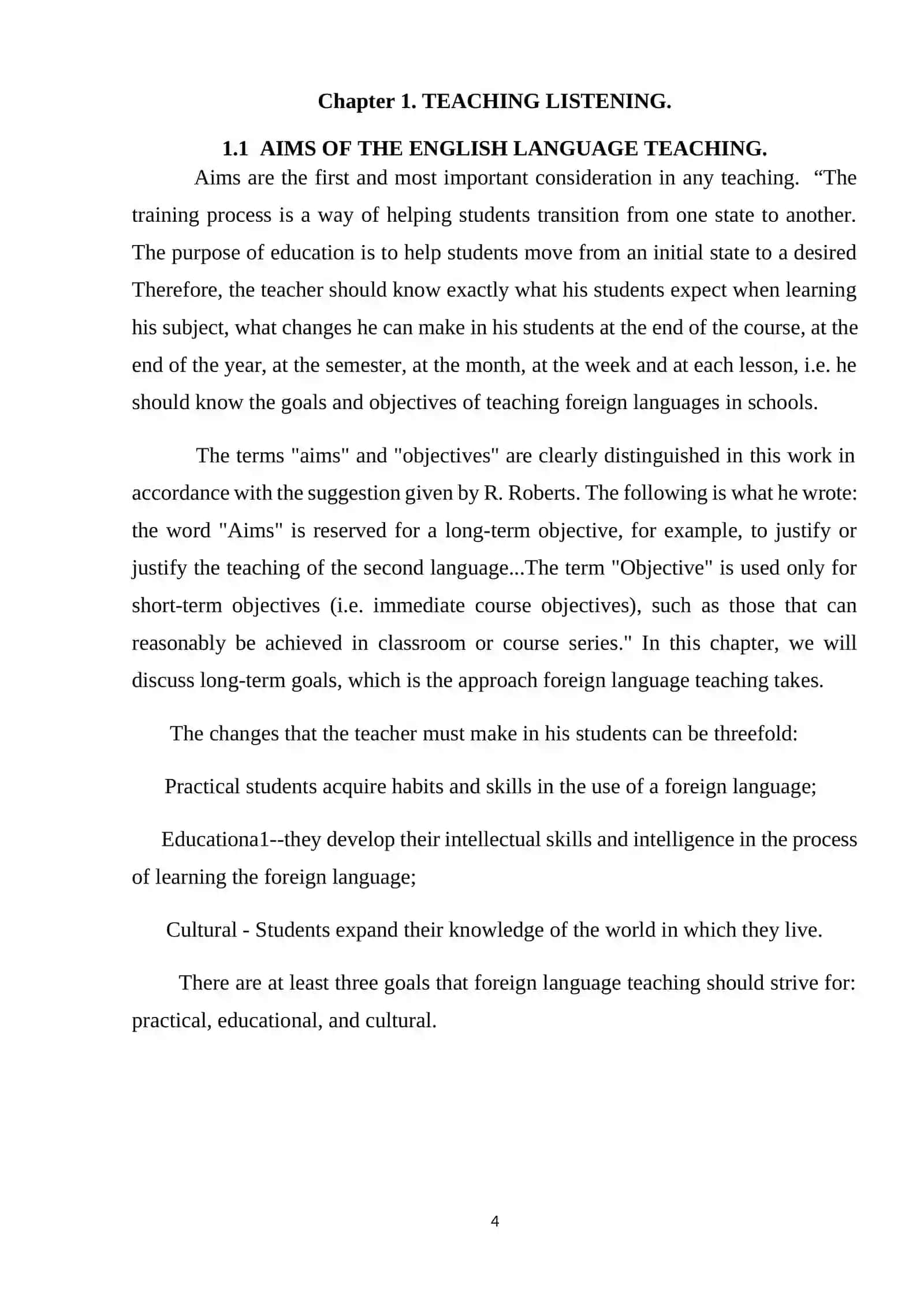 Teaching Listening in English Language 4