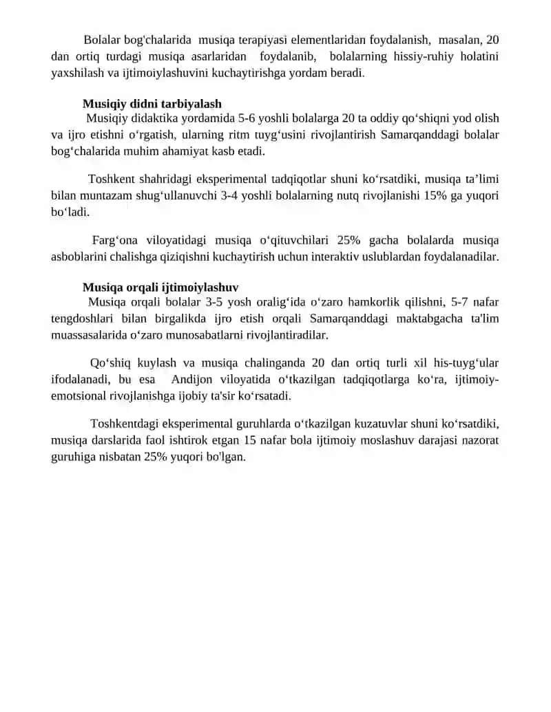 Maktabgacha taʼlim muassasalarida musiqa tarbiyasining ahamiyati 4