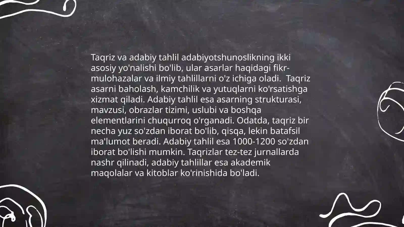 Taqriz nazariyalari 4