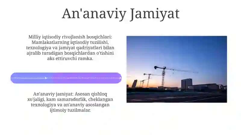 Milliy iqtisodiyotning rivolanish bosqichlari 4