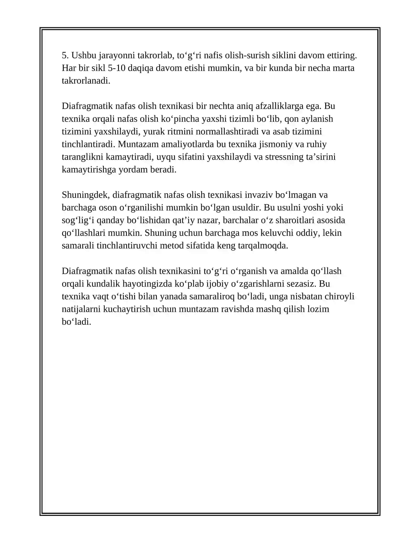 TINCHLANTIRUVCHI DAM OLISH TEXNIKASI 4