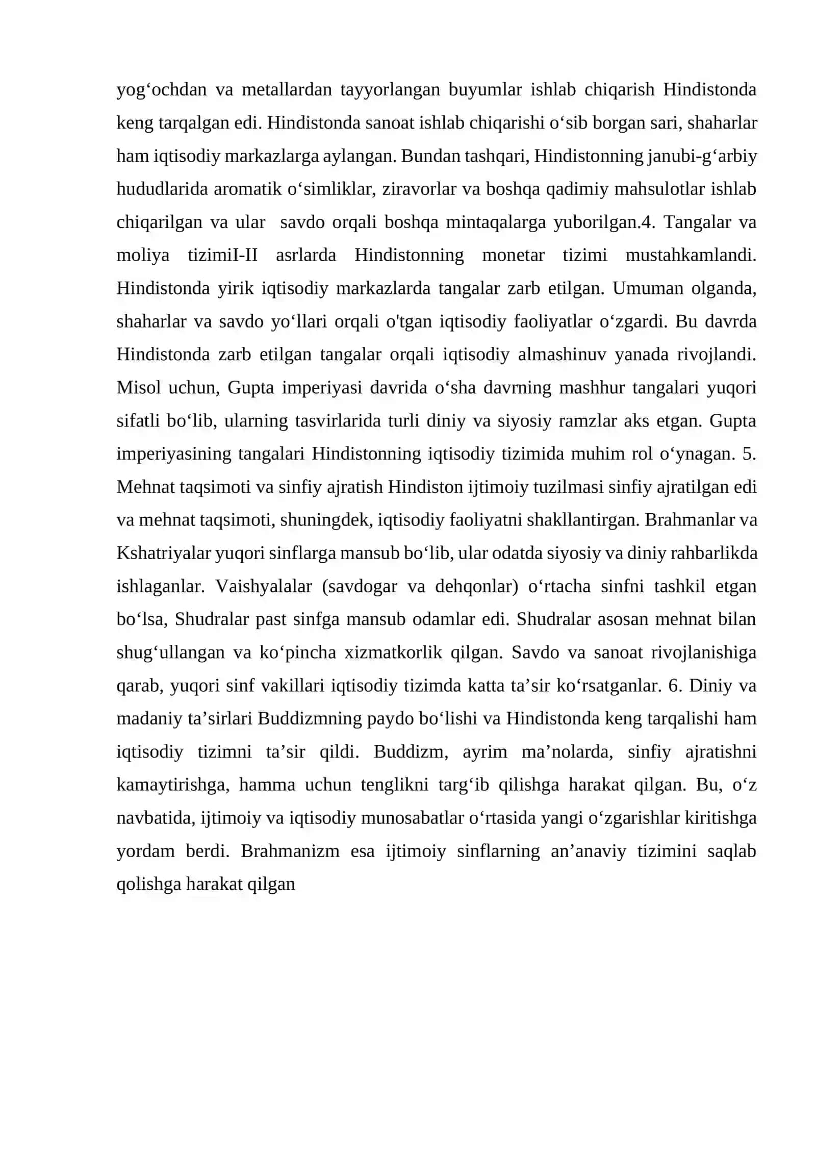 I-II asrlarda Hindistonda ijtimoiy-iqtisodiy munosabatlar 4