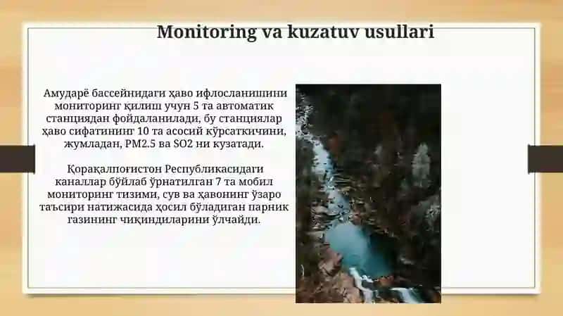 Havoning ifloslanishi va daryo ekosistemalariga ta'siri 4