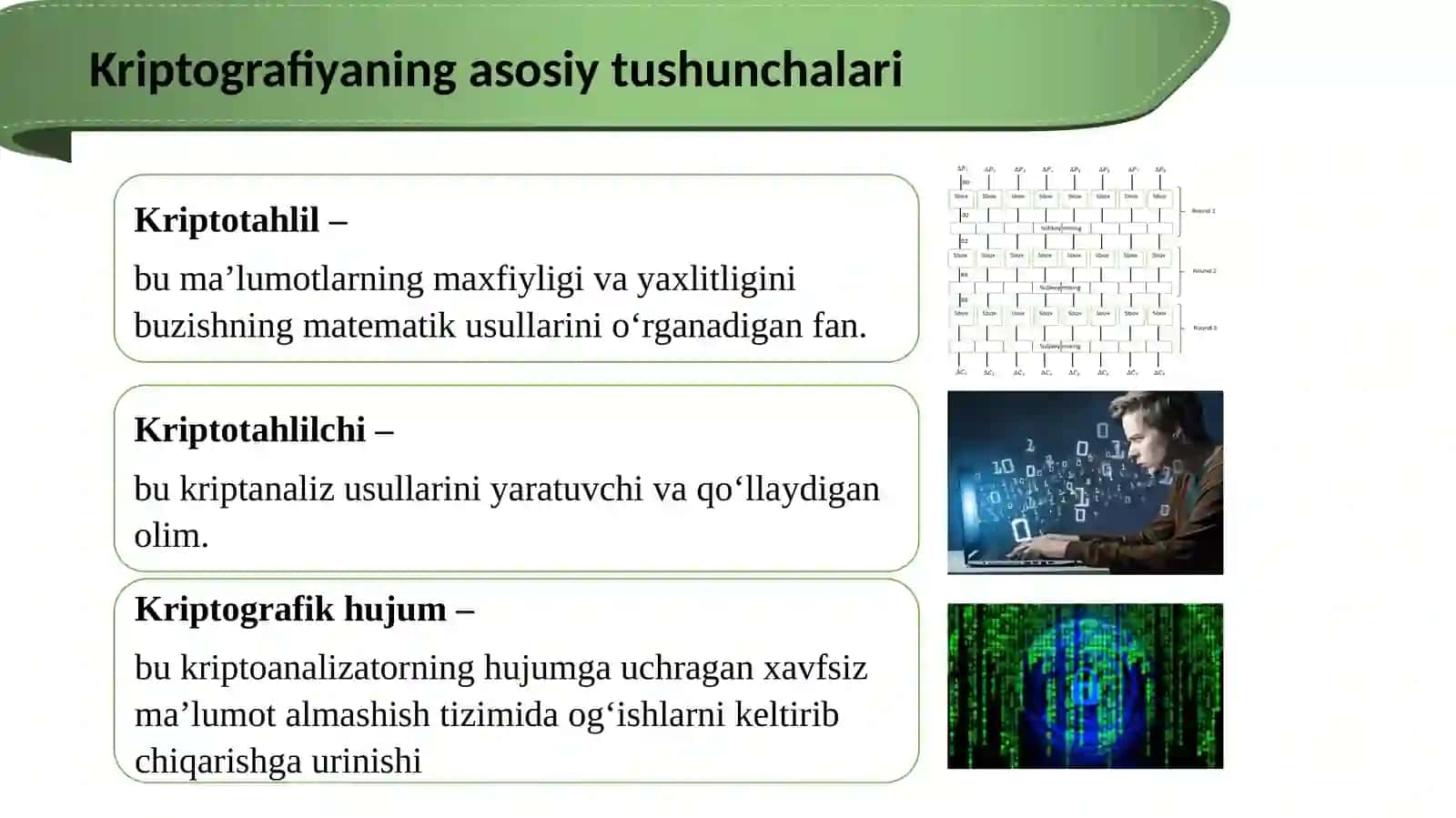 Kriptografiyaning  asosiy  tushunchalari  va  tarixi 4