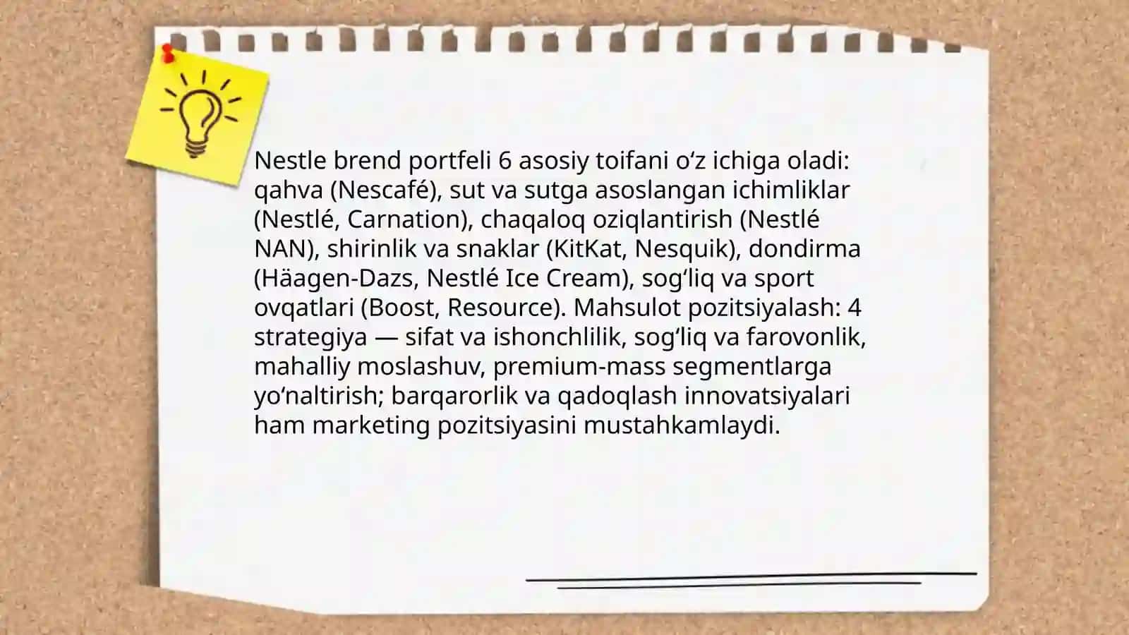 Nestle kompaniyasining global marketing strategiyasi 4