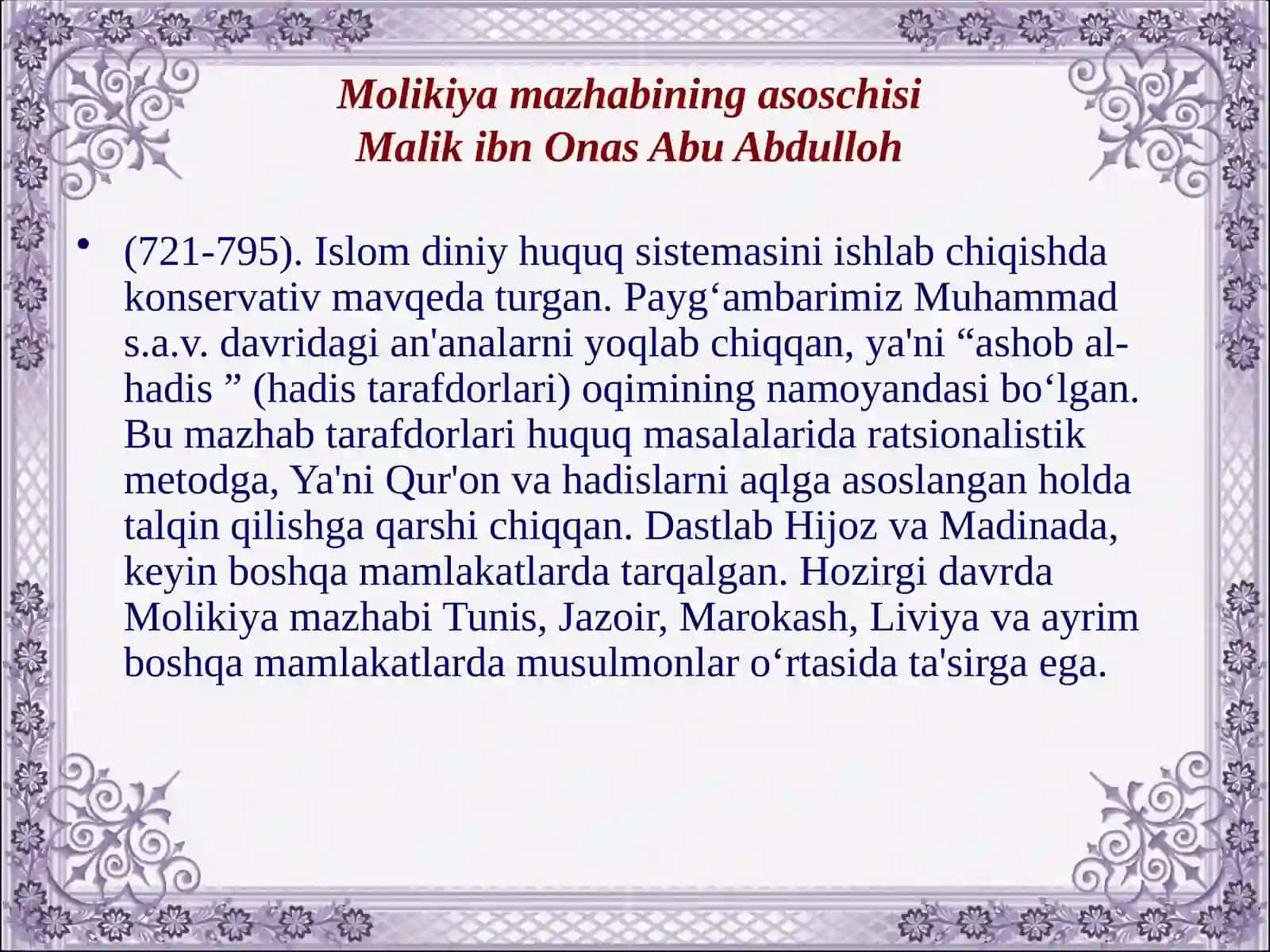 slomda sunniylik. Shialik, 12.Xorijiylik yo‘nalishlari paydo bo‘lishi va qarashlari 4