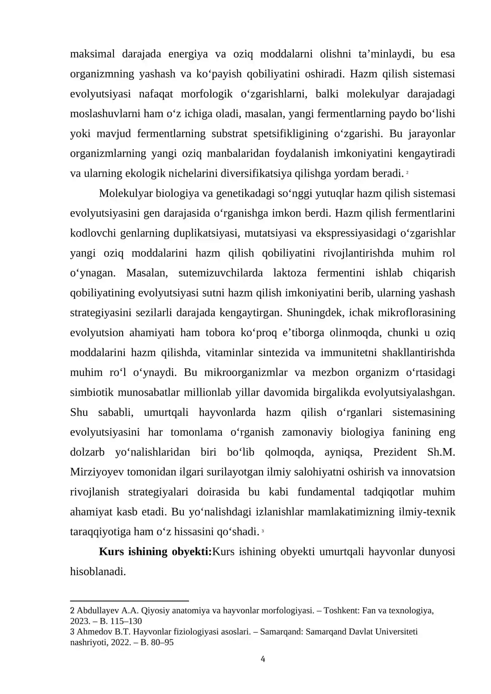 UMURTQALI HAYVONLARDA HAZM QILISH ORGANLARI SISTEMASI EVOLYUTSIYASI 4