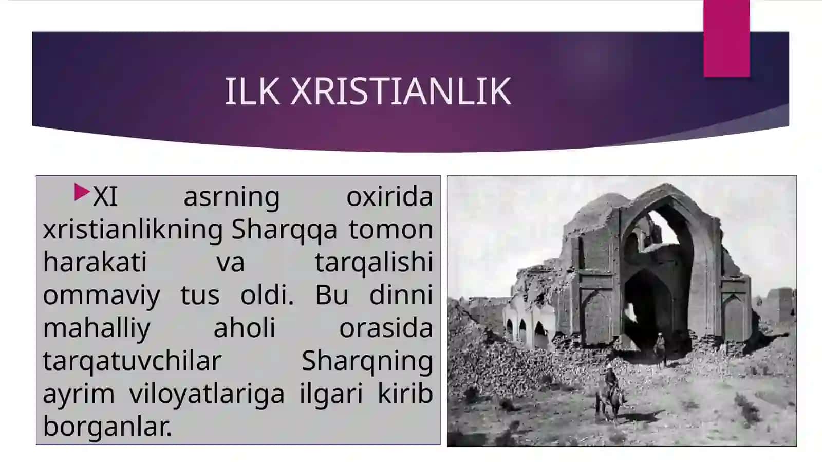 XRISTIANLIK DININING MARKAZIY OSIYO HUDUDIGA KIRIB KELISHI 4