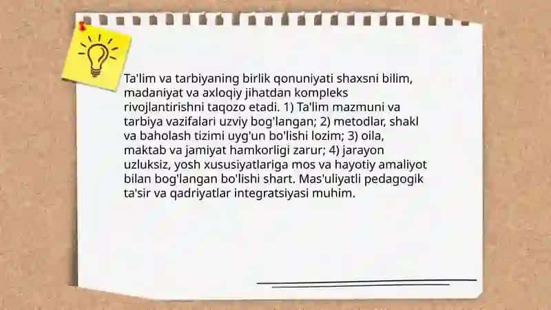 Ta'lim qonuniyatlari 4