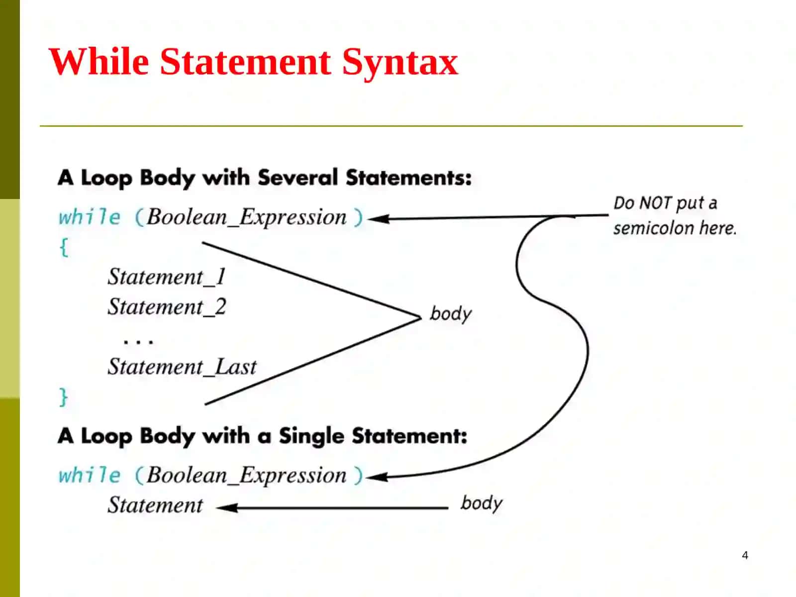 Control Structures 4