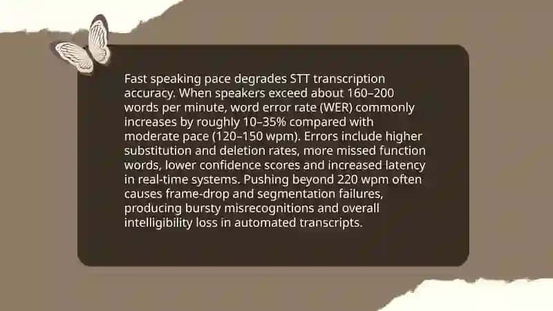 Manage teacher voice - experiment with pace |intonation; record effect on STT 4