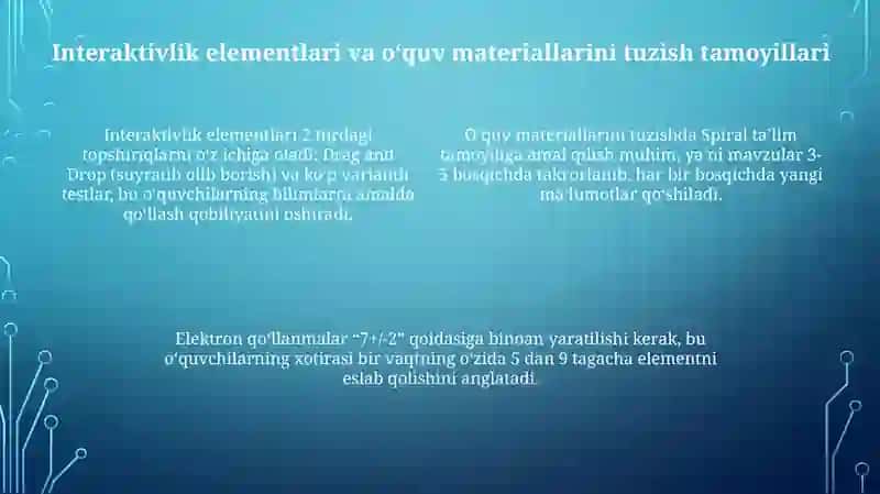 Elektron interaktiv o'quv-uslubiy qo'llanmalar yaratish 4