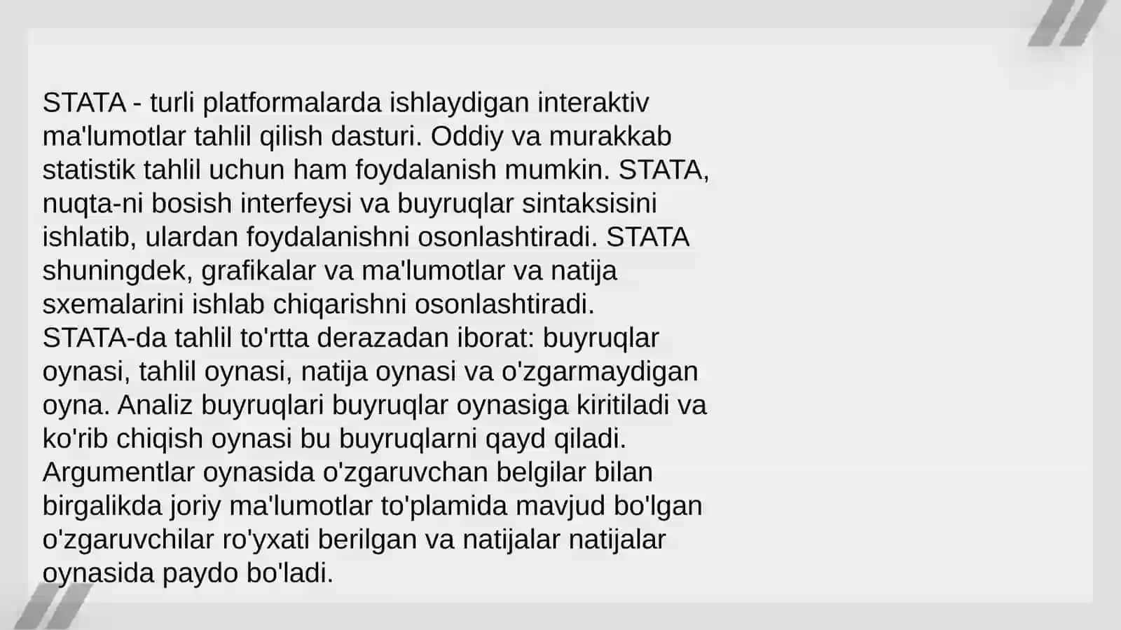 Statistik paketlar 4