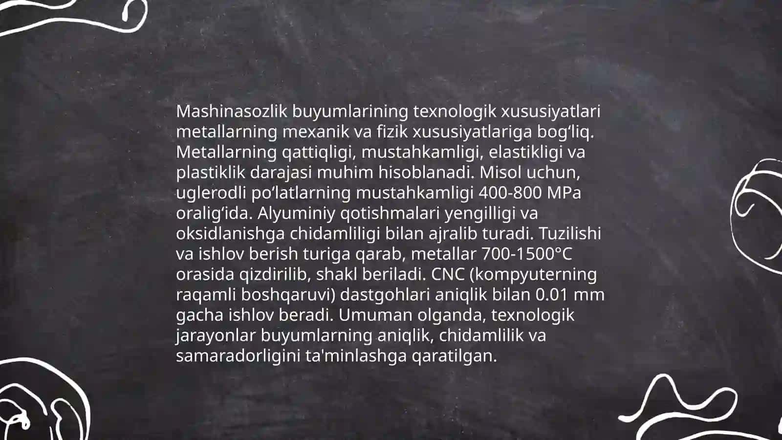 Mashinasozlik sanoati buyumlari turlari va ahamiyati 4