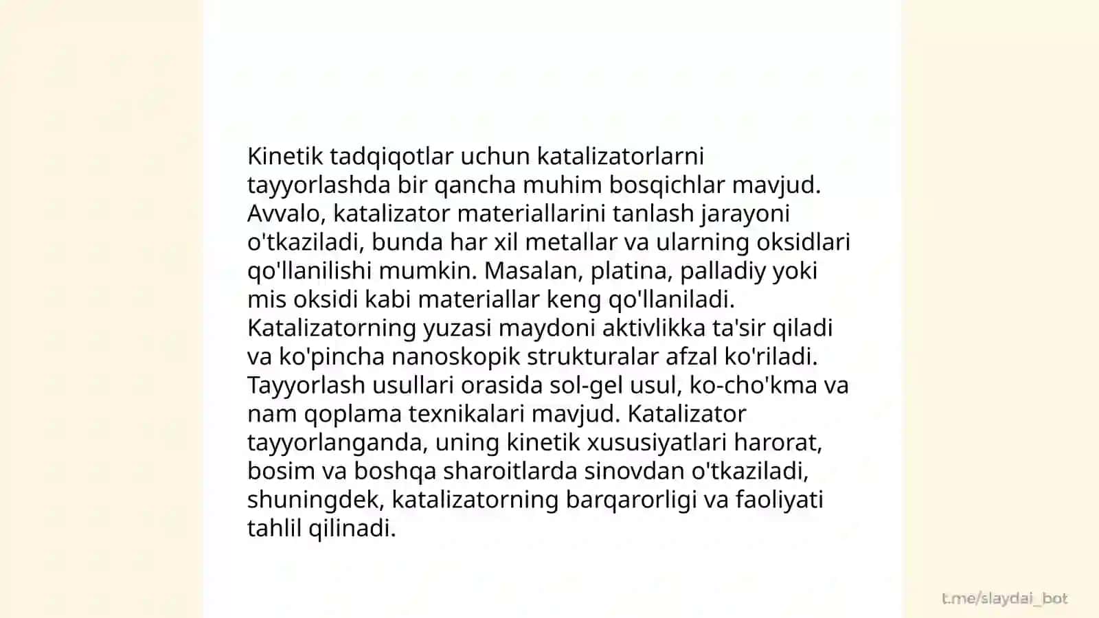 Katalizatorlarni indeks aktivligini aniqlash 4