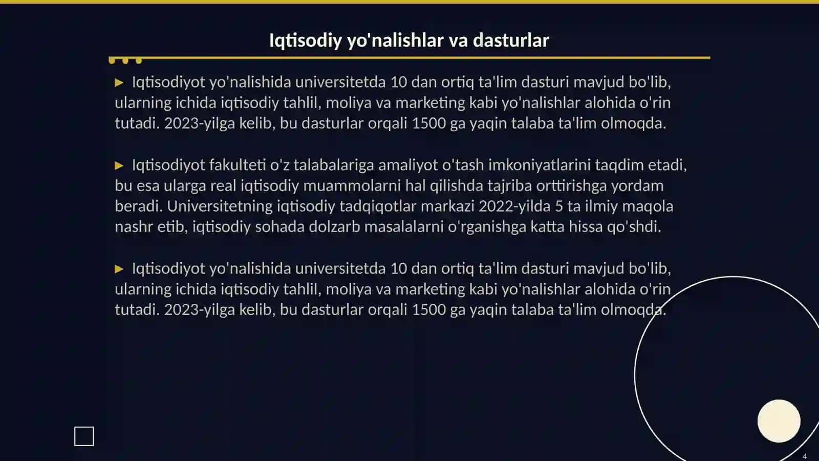 Iqtisodiyot va pedagogika universitet faoliyati 4