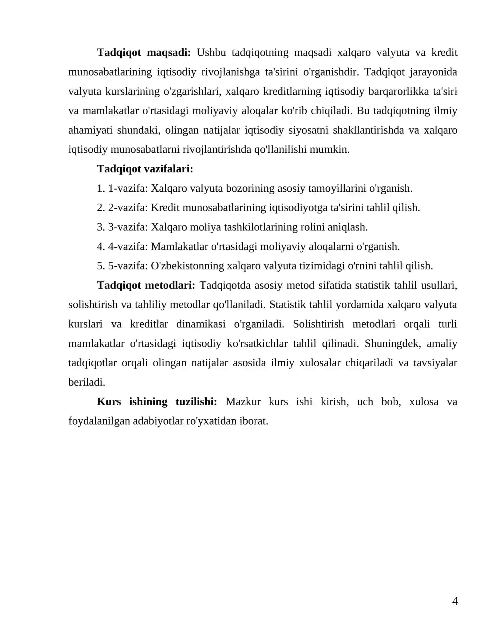 Xalqaro valyuta va kredit munosabatlari 4