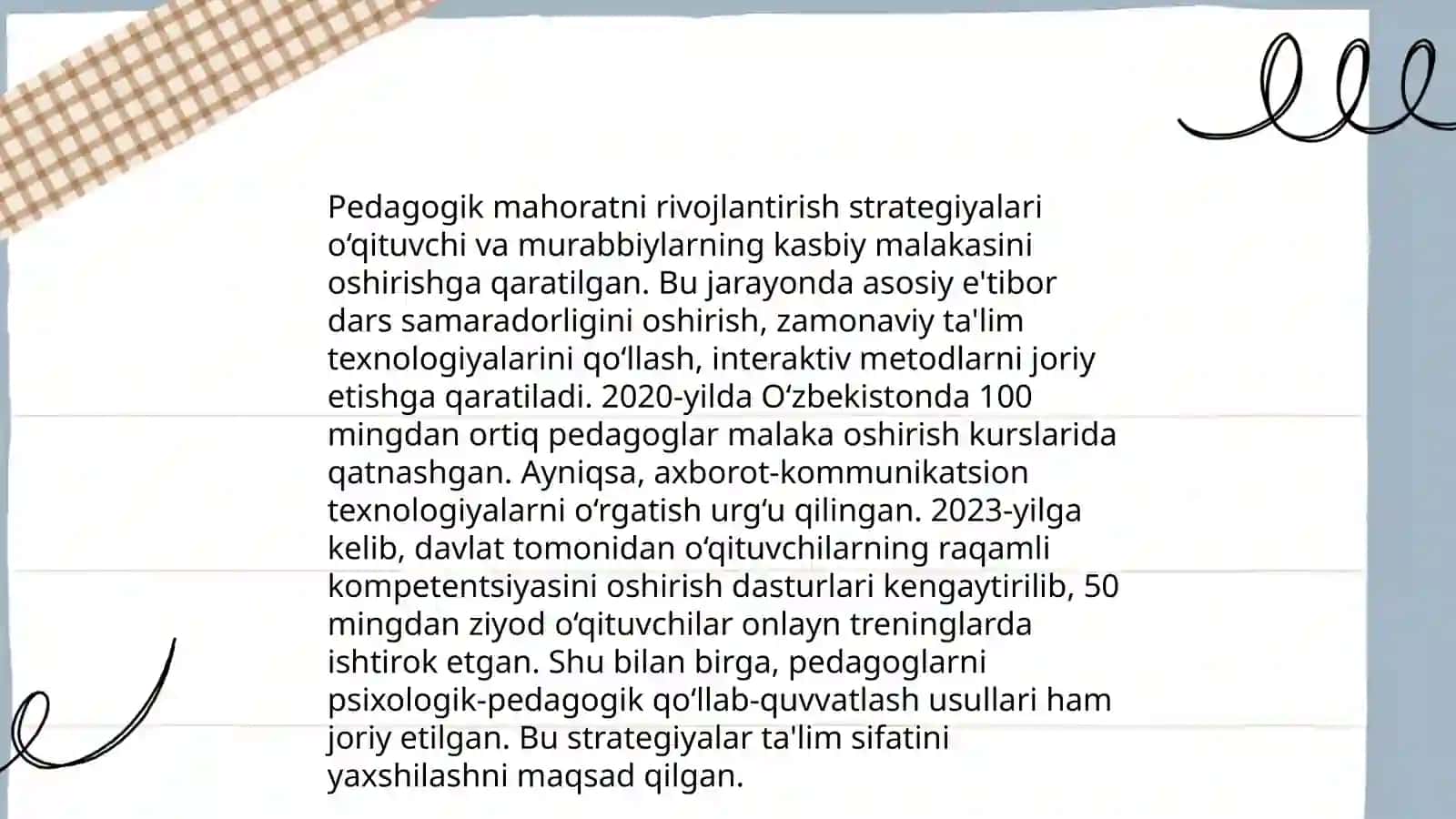Tarbiya jarayonini amalga oshirishda pedagogik mahorat 4