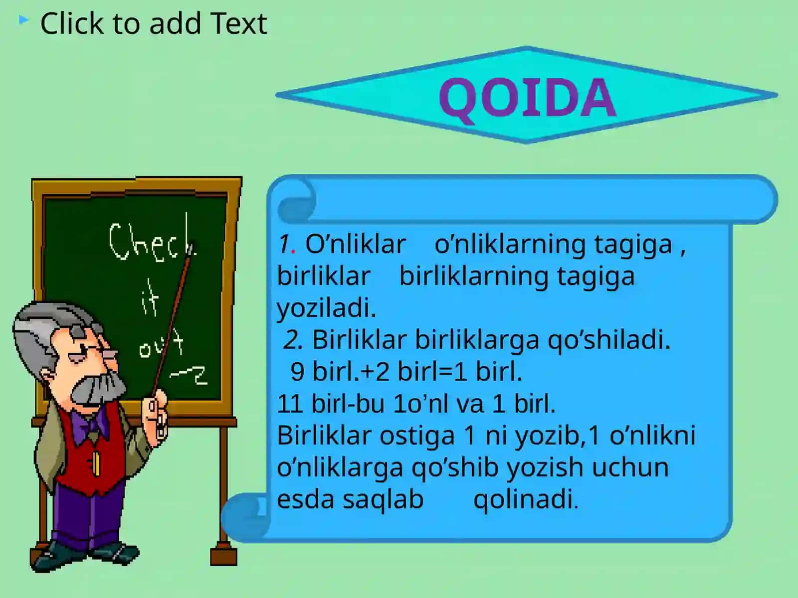 Tarkibli misol va masalalar yechish 4