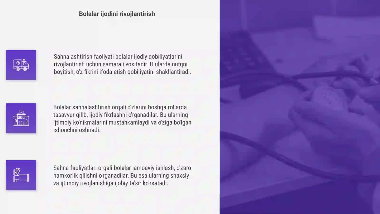 Maktabgacha taʼlim tashkilotida sahnalashtirish faoliyatining ahamiyati 4
