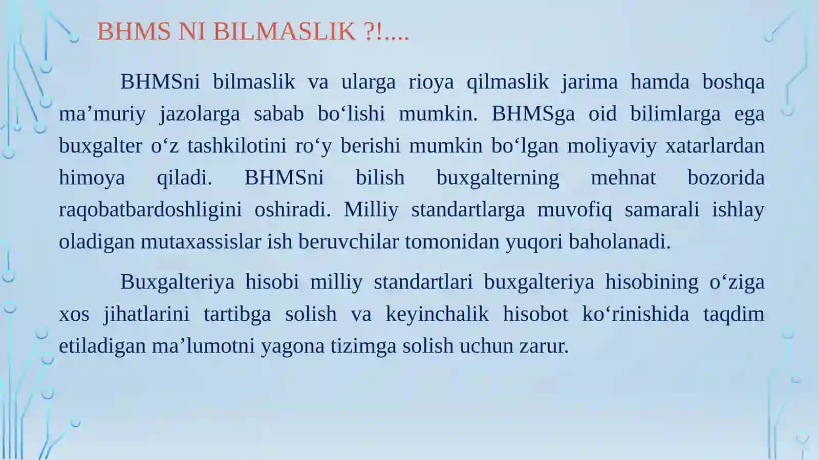 Moliyaviy hisobning milliy va xalqaro standartlari 4