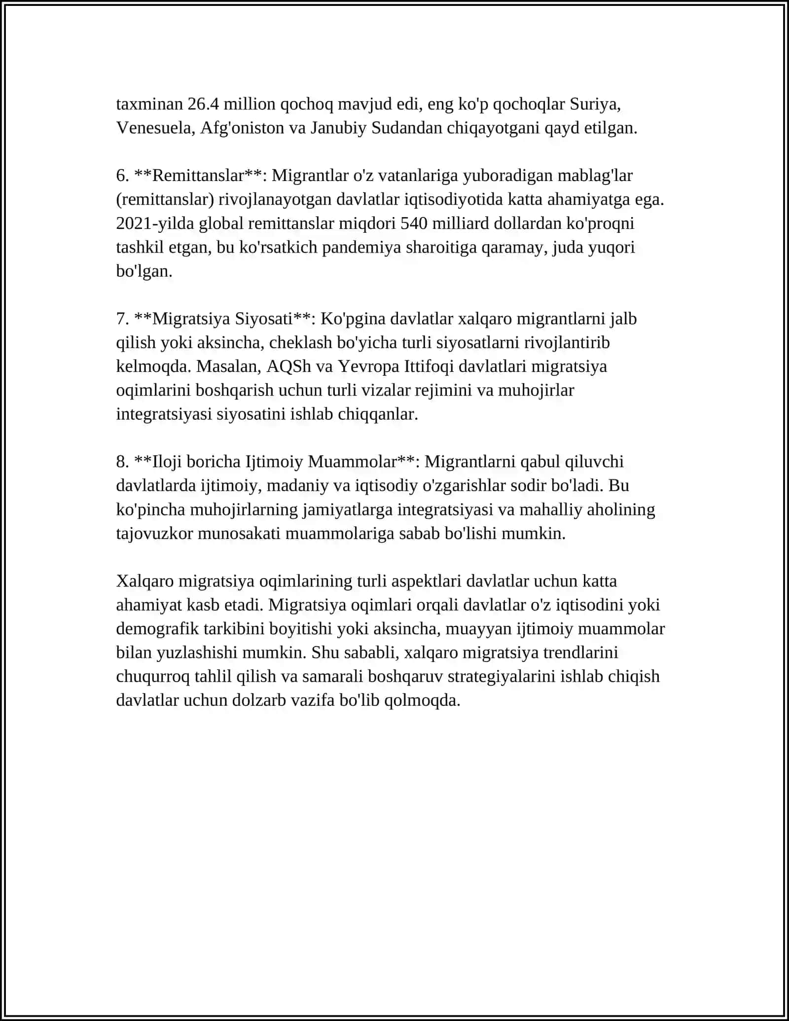 ÒZBEKISTONDA MIGRATSIYASI HOLATI VA TAHLILI 4