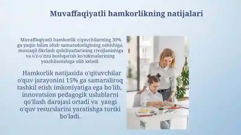 Tarbiyachi, o‘qituvchi va o‘quvchining o‘zaro hamkorligi 4