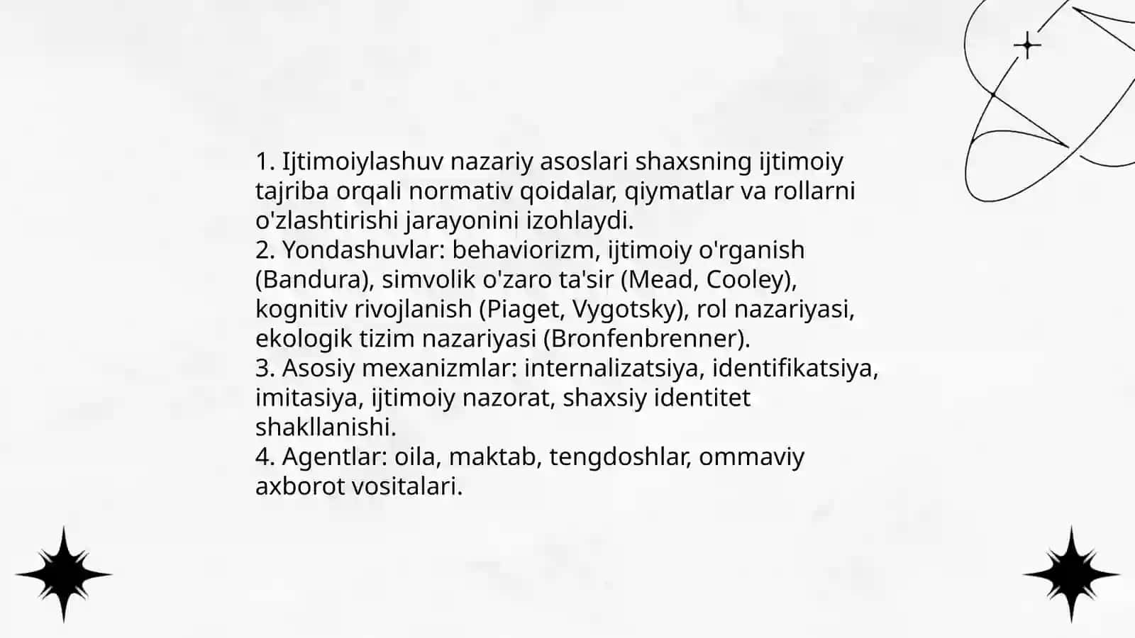 Ijtimoiylashuvi jarayoni va uning bosqichlari 4