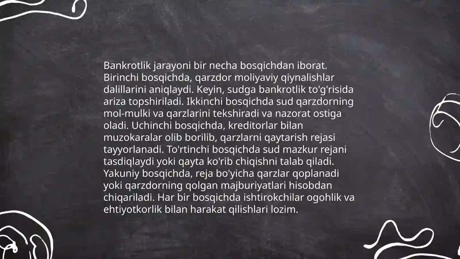 Beznis korxonalarining bankirotligi va ularning davlat tamonidan moliyaviy qullab quvatlash 4