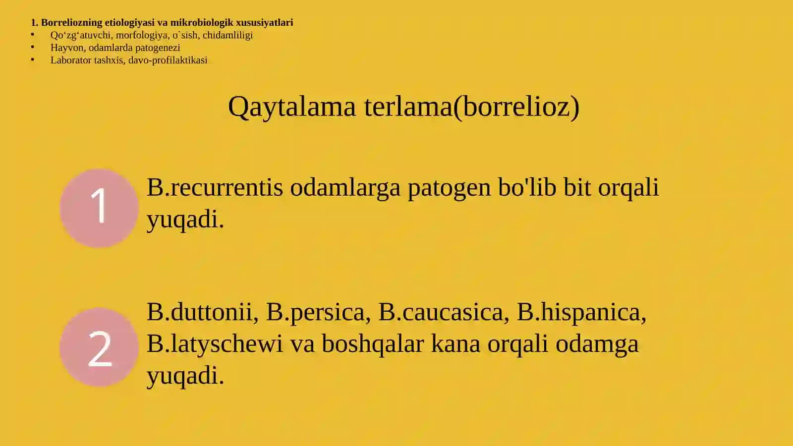 Borrelioz(Laymakasalligi).Leptospiralarmorfologiyasi,strukturasi,tarqalganligi,keltiribchiqaruvchikasalliklarivalaboratoriyatashhisi 4