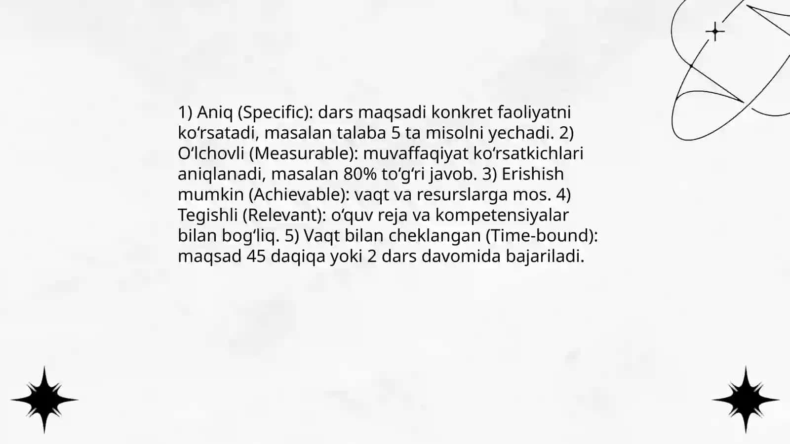 Dars ishlanmasi va taqdimot slaydlar tayyorlash 4