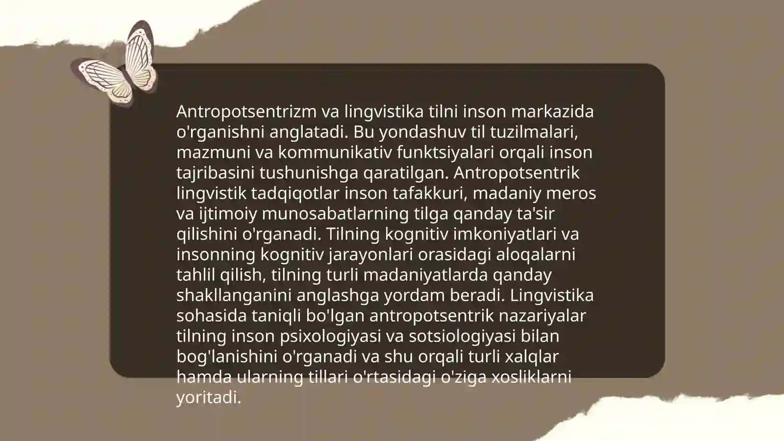 Antropotsentrizm va oʻzbek tilshunosligi 4