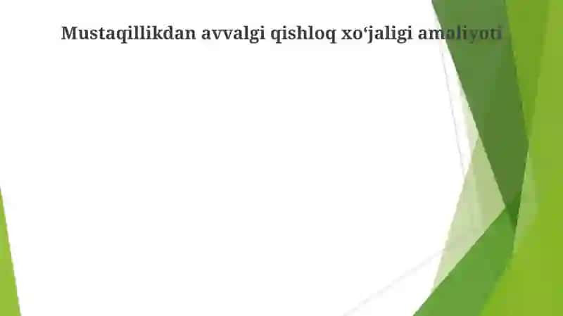 Mustaqillik yillarida qishloq xo'jaligi va sanoat sohasidagi òzgarishlar 4