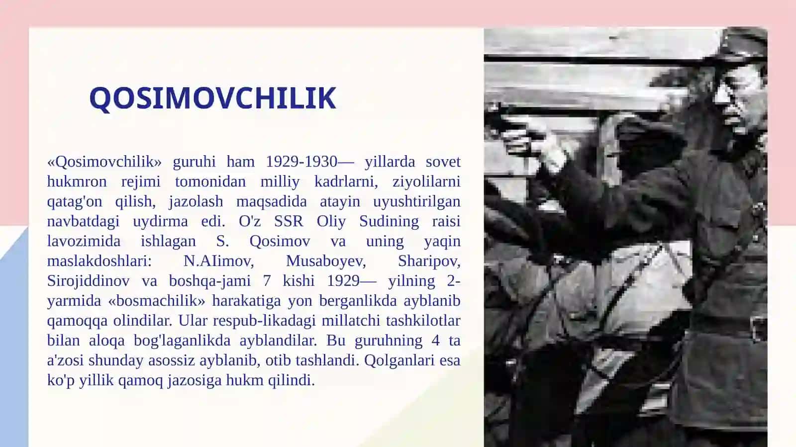 Ziyolilarning qatag’on qilinishi 4