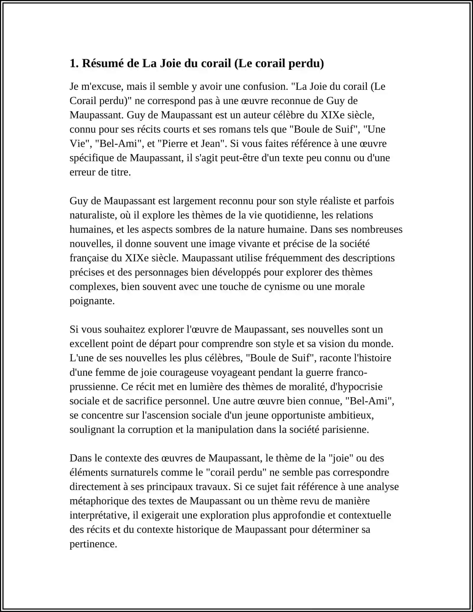 LA JOIE DU CORAIL (LE CORAIL PERDU) 4