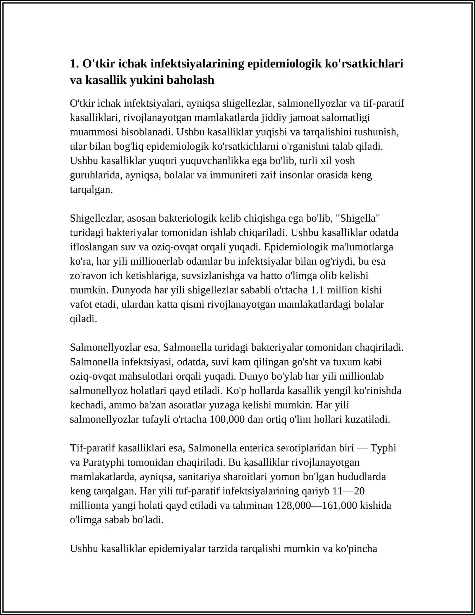 O'TKIR ICHAK INFEKSIYALARINING EPIDEMIOLOGIYASI 4