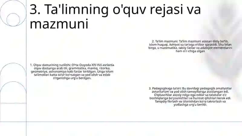 14-16 Asrlarda Movorounnahrda Ta'lim Tarbiya Va Pedagogika Fikr Taraqqiyotiga Ta'Siri 4