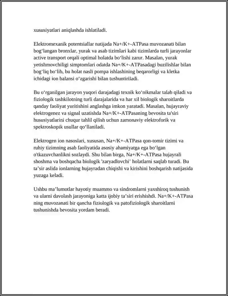 AKTIV TRANSPORT USSING TAJRIBASI ELEKTROGEN ION NASOSLARI 4