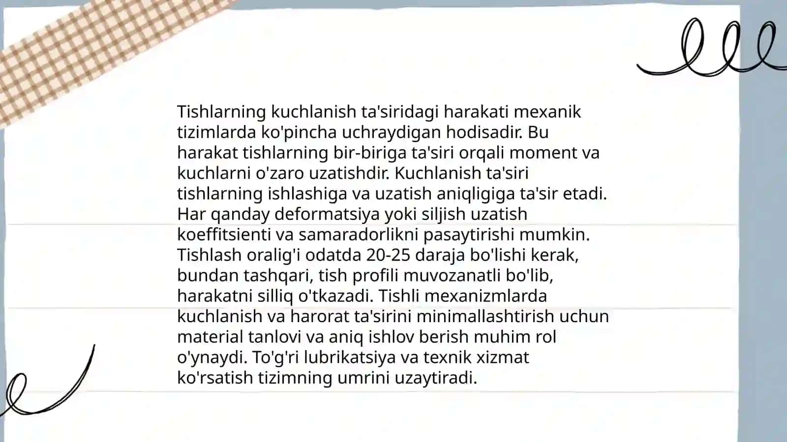 Tishlarning mexanik xususiyatlari va kuchlanish tahlili 4