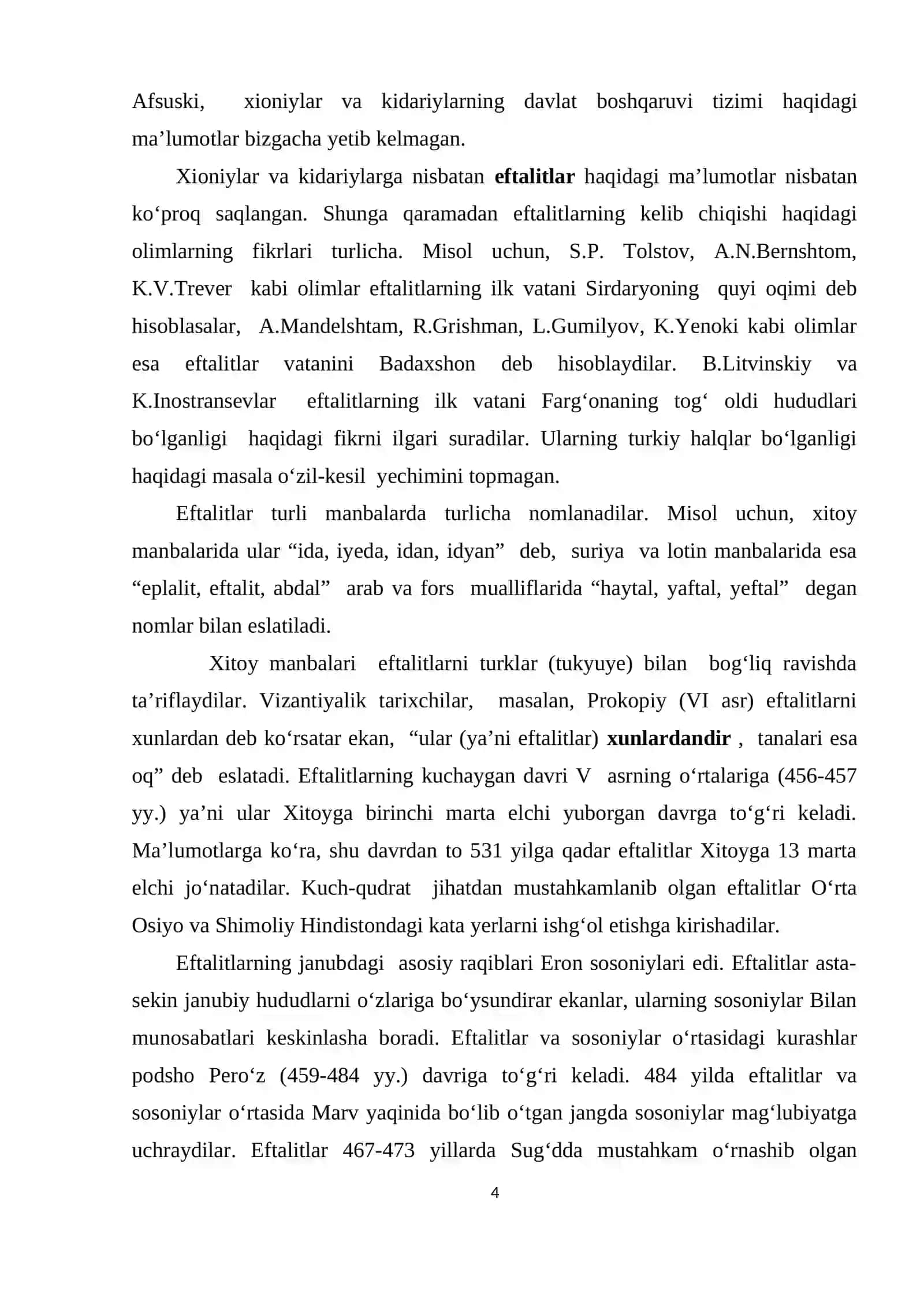 Kidariylar, xioniylar va eftalitlarning siyosiy hamda etnik tarixi 4