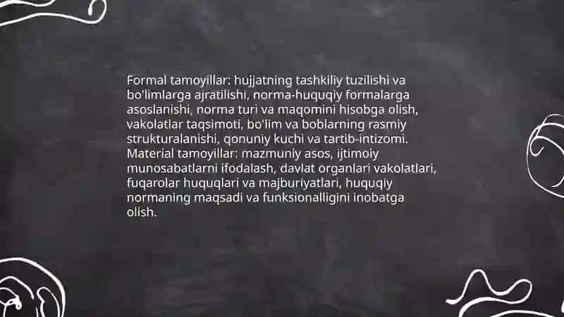 Konstitutsiyaning turkumlarga boʻlinishi 4