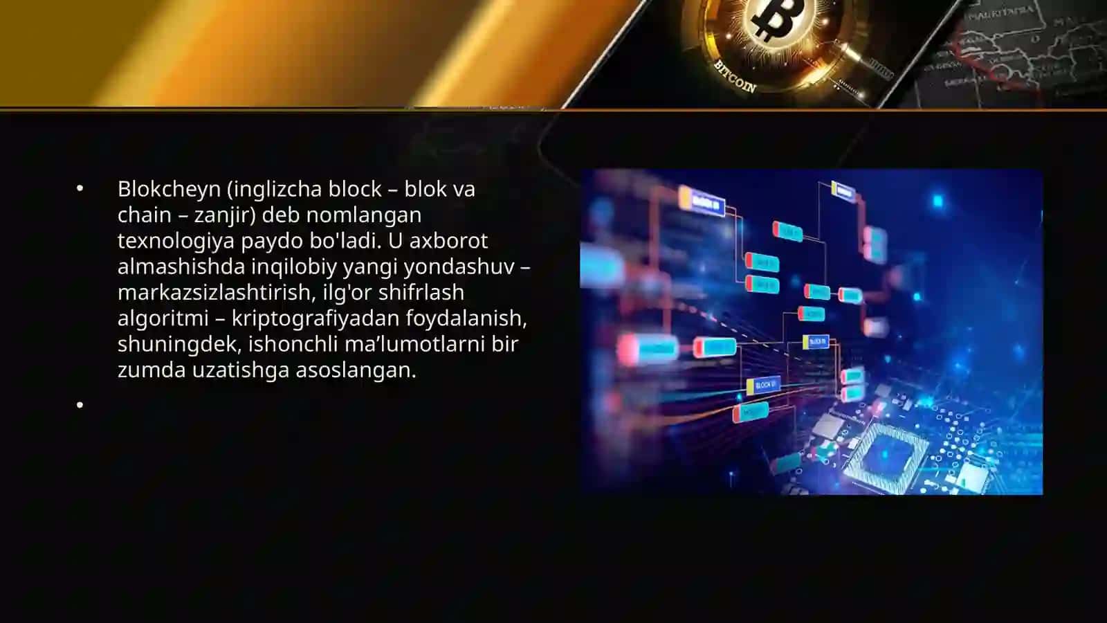 Blokcheyn texnalogiyasi va uning asosiy komponentalari 4