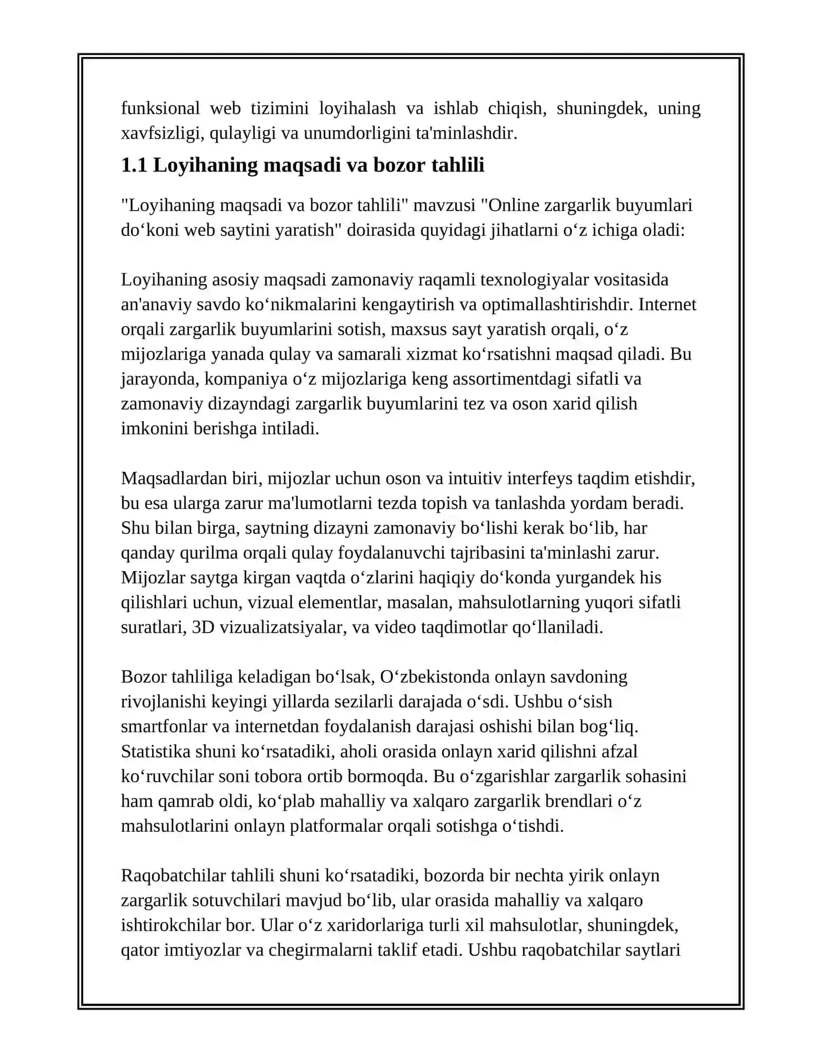 ONLINE ZARGARLIK BUYUMLARI DO`KONI WEB SAYTINI YARATISH 4