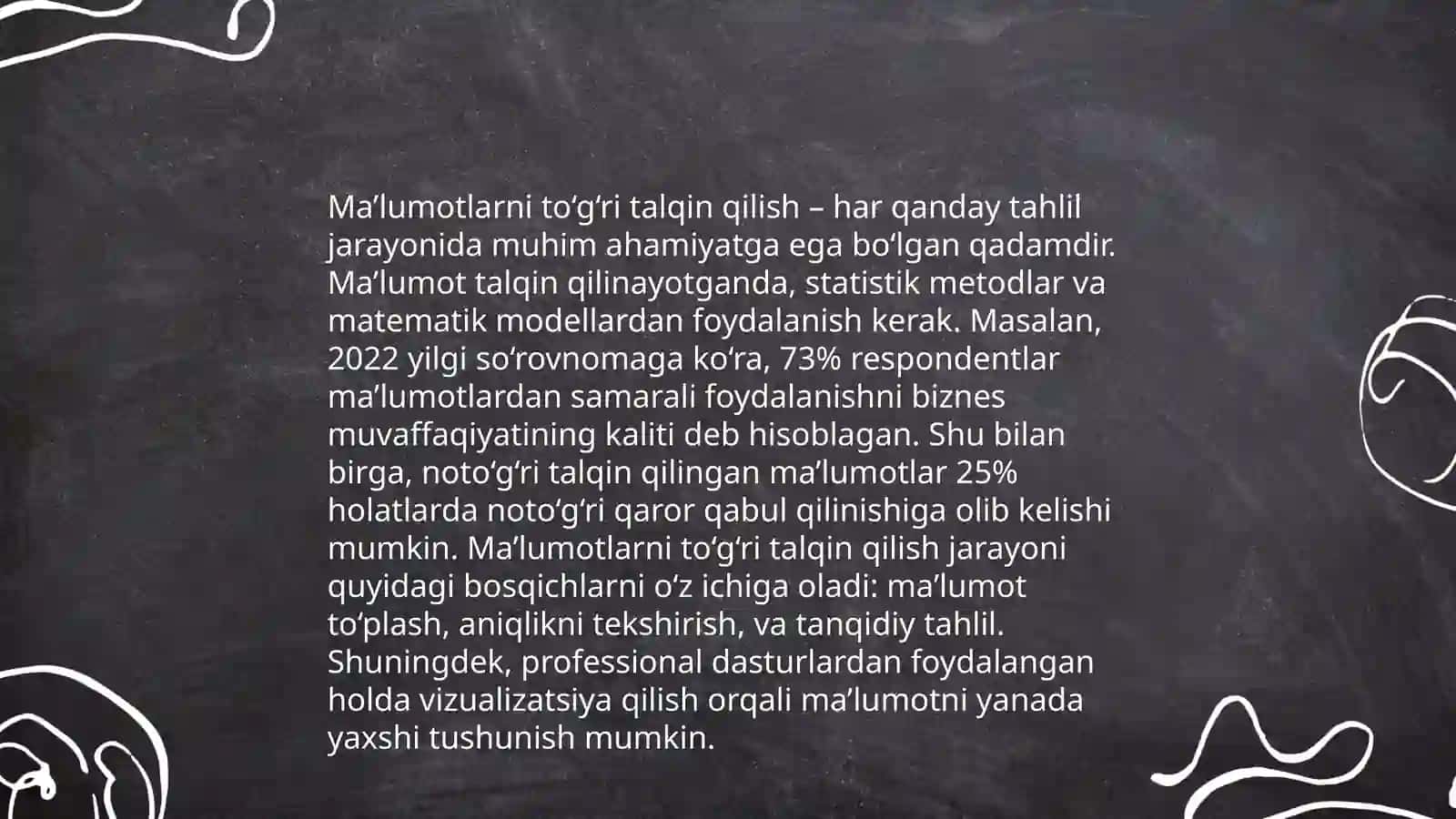 Malumotlarni vizualizatsiya qilishdagi qiyinchiliklar 4