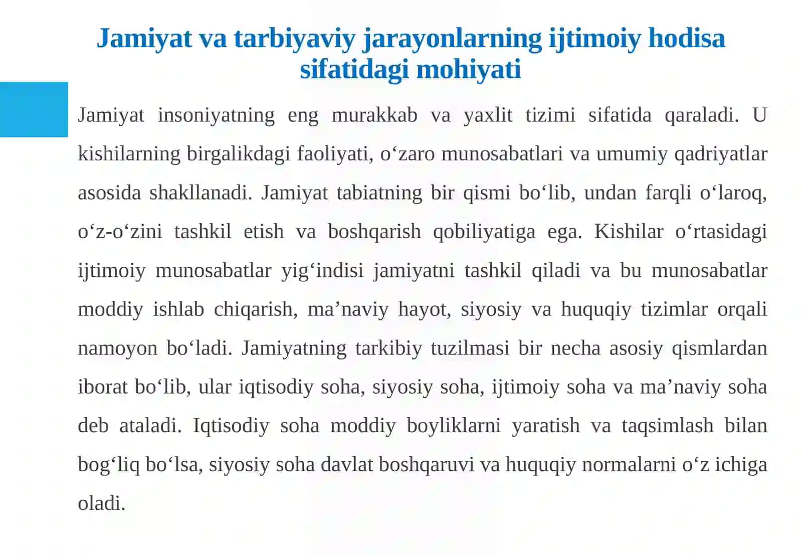 Jamiyat va tarbiyaviy jarayonlar ijtimoiy hodisa ekanligi Mamlakatda ekstremizm va 4