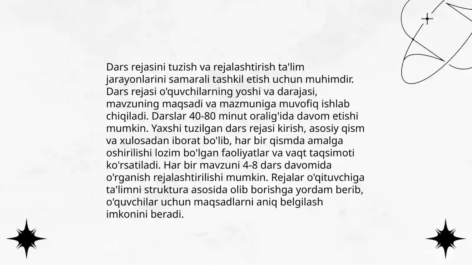 Boshlang'ich sinflarda darslarni tashkil etish, didaktik materiallarni taqdim etish va ulardan foydalanish 4