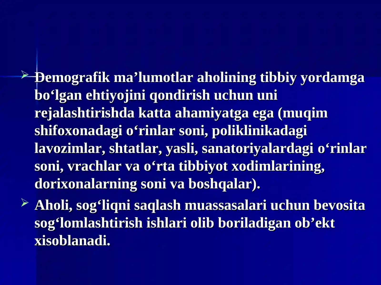 Aholi orasida demografik jarayonlarni o‘rganish usullari 4