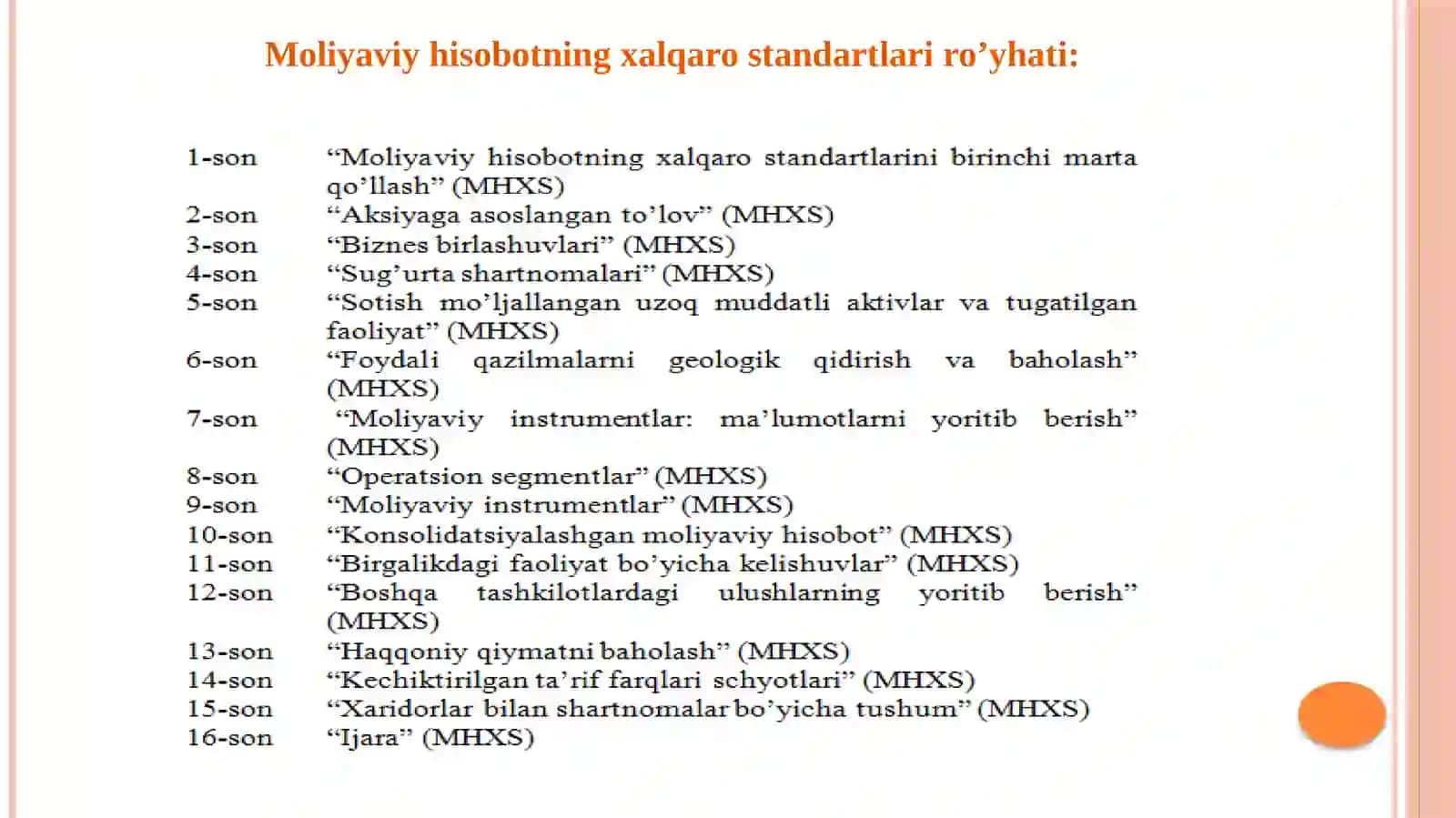 Moliyaviy hisobotlarni xalqaro buxgalteriya standartlarida taqdim etish 4