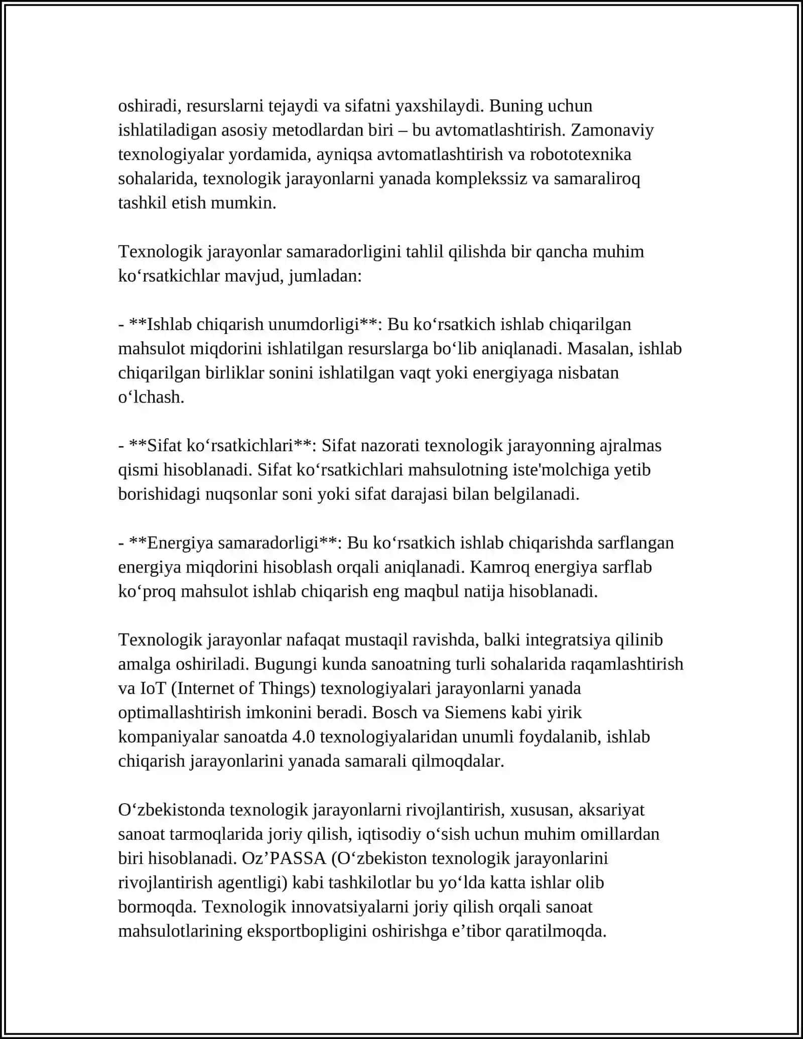 TEXNOLOGIK JAROYON VA UNING BOSQICHLARI 4