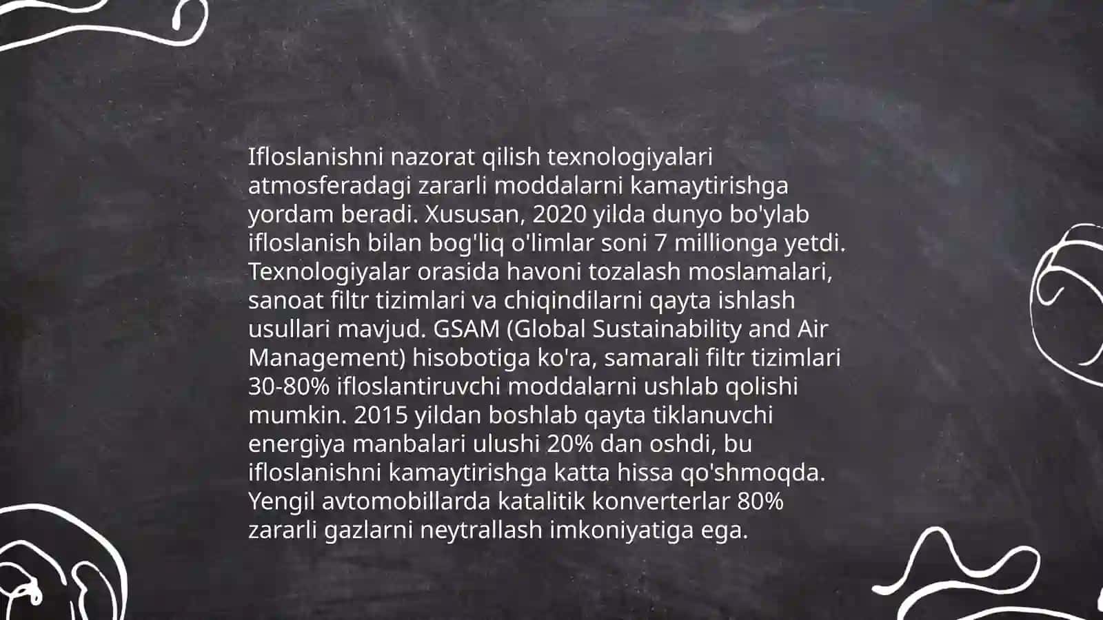 Atmosferani sanoat korxonalarning gaz Chang chiqindilaridan muhofaza qilish 4